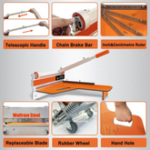 13" Vinyl and Laminate Floor Cutter with Wheel